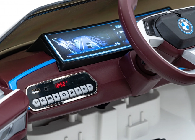 Samochód dziecięcy na baterię BMW i4 – Białe