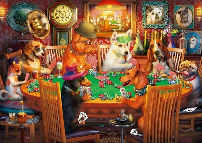 ART PUZZLE Puzzle Psi Pokerzyści 500 elementów