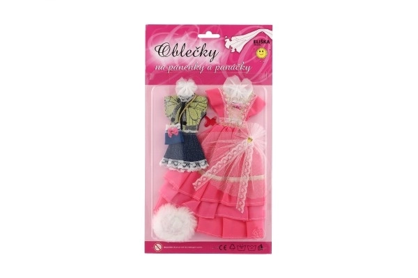 Ubranka dla lalek z akcesoriami - 2 sztuki