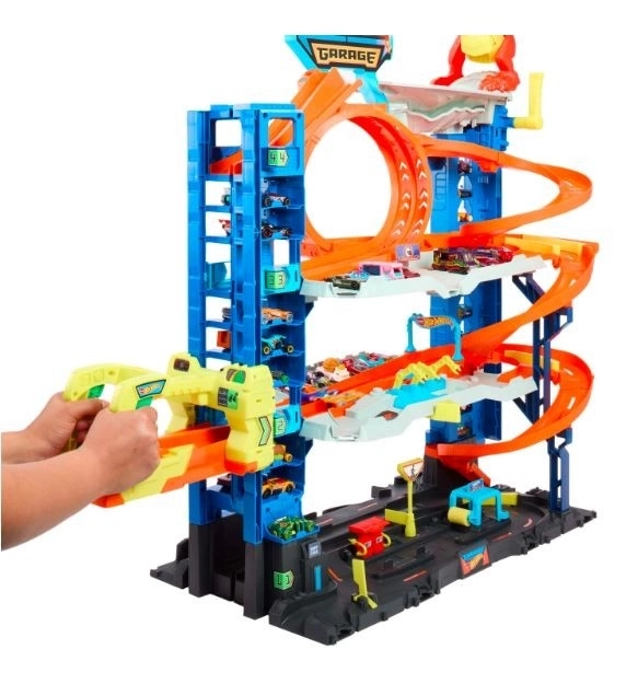 Mega garaż z atakiem smoka Hot Wheels City