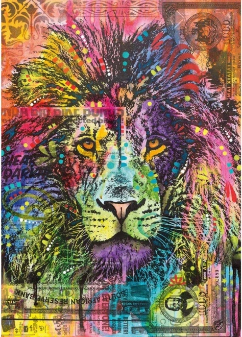 Puzzle 2000 elementów Serce lwa