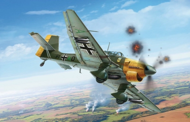 Model samolotu Junkers JU-87 B Stuka Bitwa o Anglię