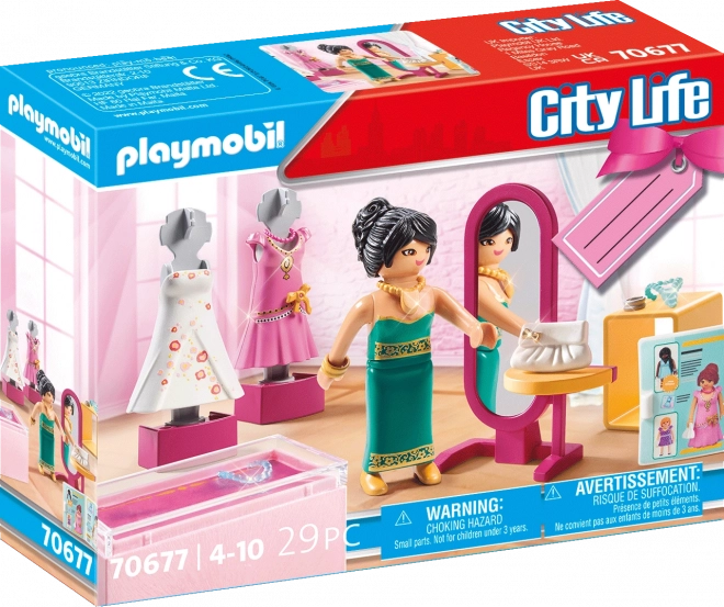 PLAYMOBIL4 City Life 70677 Zestaw prezentowy Butik z modą wieczorową