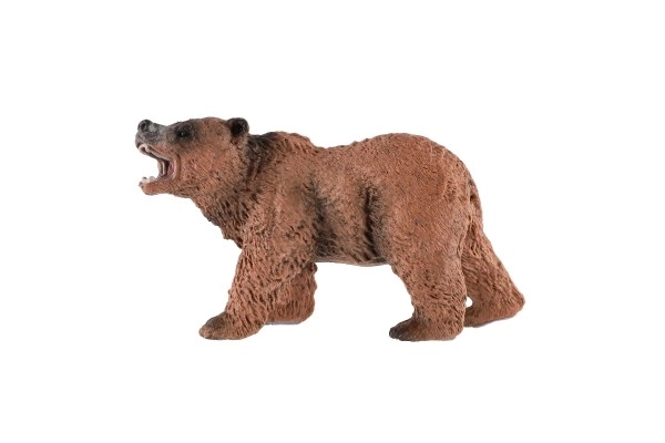 Niedźwiedź brunatny żółty plastik 12cm w woreczku