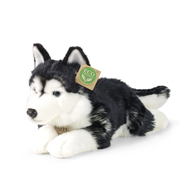 Pluszowy pies husky 36 cm PRZYJAZNY DLA ŚRODOWISKA