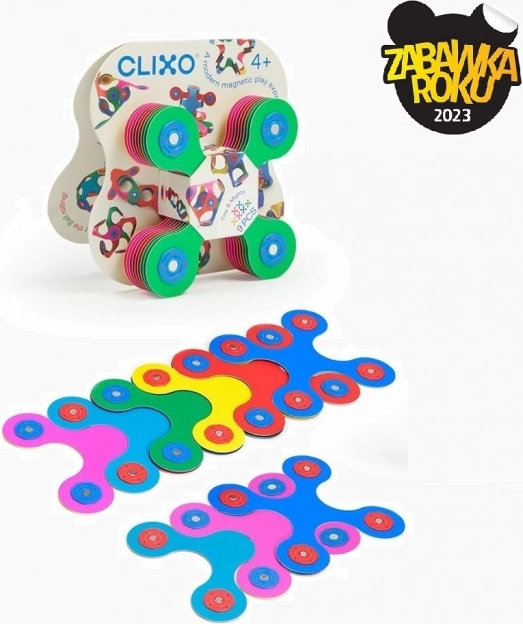 Clixo Tiny & Mighty magnetyczna zabawka konstrukcyjna 9 szt.