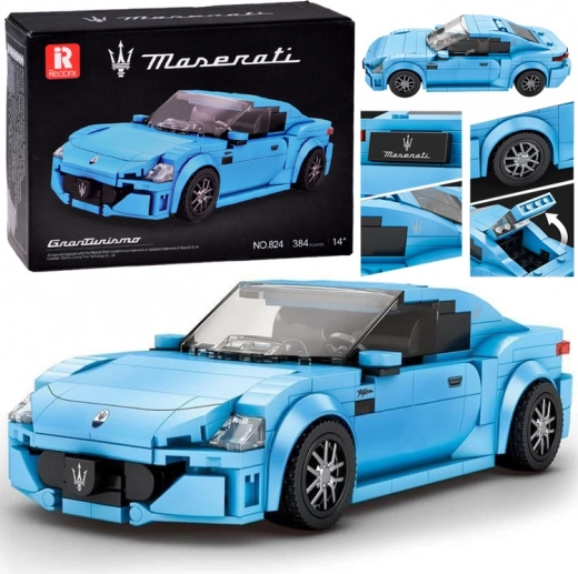 Techniczne klocki MASERATI GranTurismo – licencowany model auta, 384 elementy