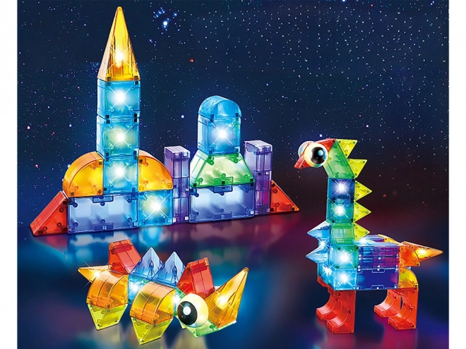 3D magnetyczne bloki Święcące magnetyczne bloki 64 sztuki ZA5240