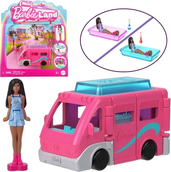 Mini Barbie Land – kamper z mini lalką BARBIE