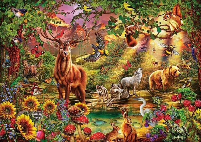 Puzzle 1000 elementów ART PUZZLE magiczny las