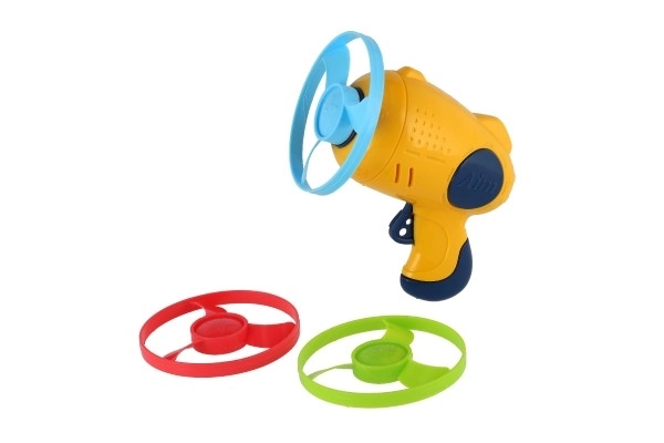 Wyrzutka 3szt. + pistolet starter plast 4 kolory na karcie 21,5x26x6cm