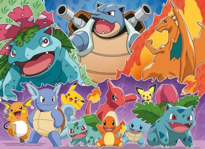 Puzzle Poke9mon 4x100 elementów