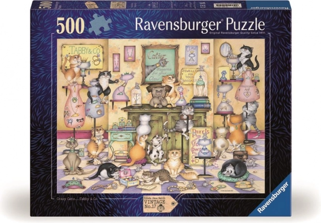 Puzzle Figle Kotów Rozbrykanych