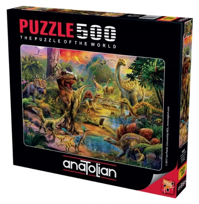 Puzzle Anatolian Królestwo Dinozaurów 500 elementów