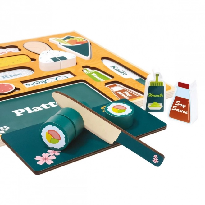Drewniane 3D puzzle Sushi bar od Bino