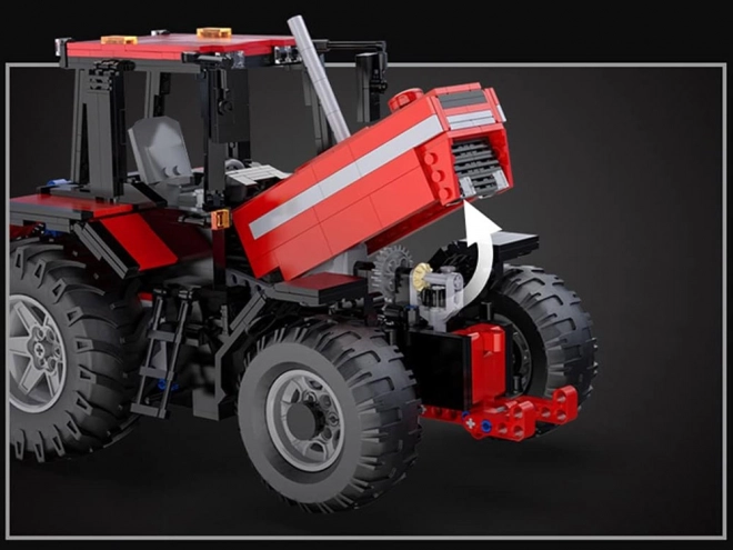 Duży zestaw bloków 1675-ele 1:17 Traktor + pług zdalnego sterowania ZA5251