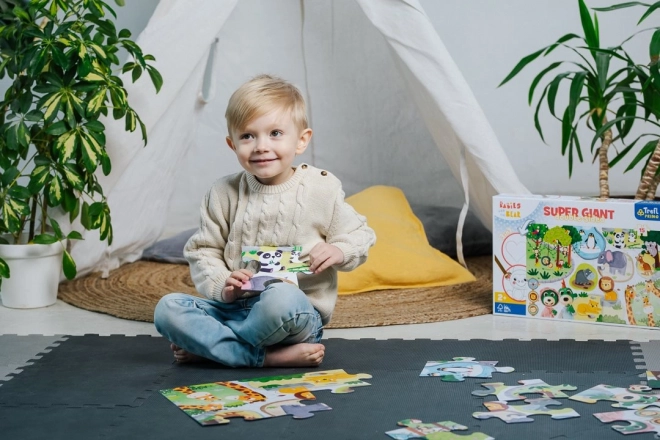 Dwustronne puzzle Trefliki i młode 15 elementów