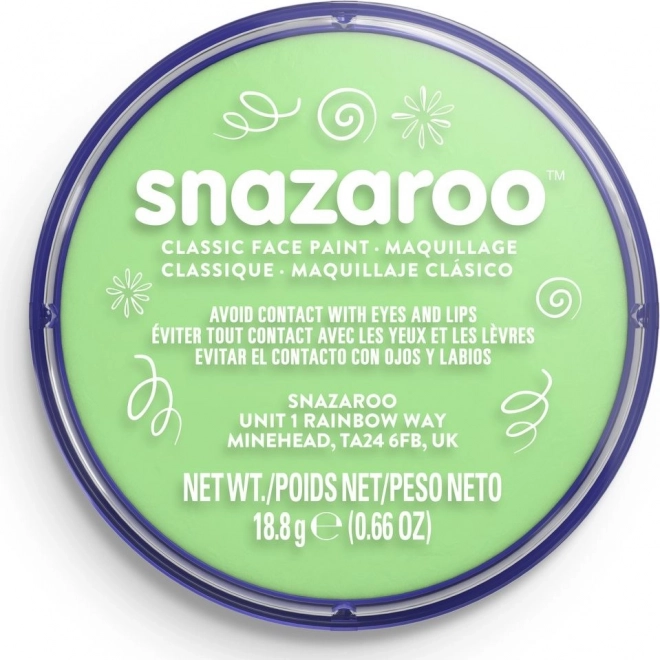 Jasnozielona farba do twarzy SNAZAROO 18 ml