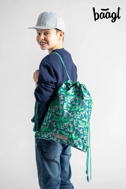 Minecraft 2 zestaw z motywem Srebrny Creeper