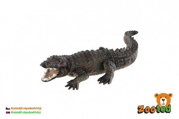 Krokodyl zachodnioafrykański zooted plastik 17cm w torebce