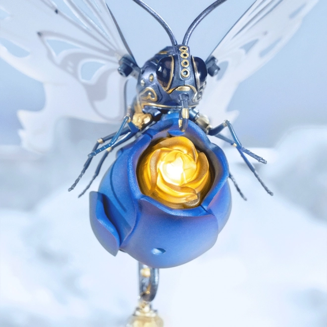 RoboTime 3D mechaniczna układanka Niebieski motyl