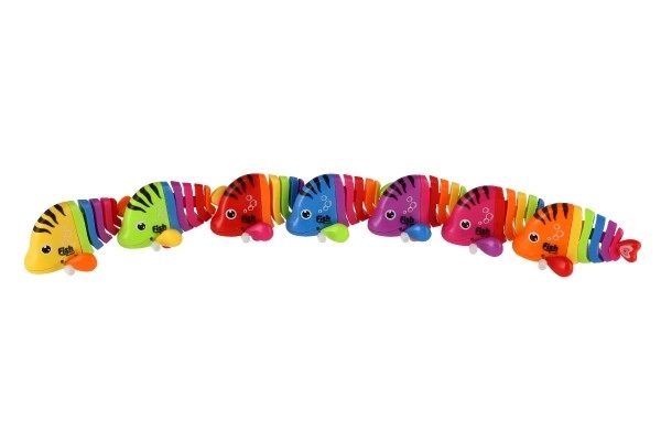 Rybka/Ryba na kluczyk plastikowa 11cm mix kolorów 14szt w pudełku
