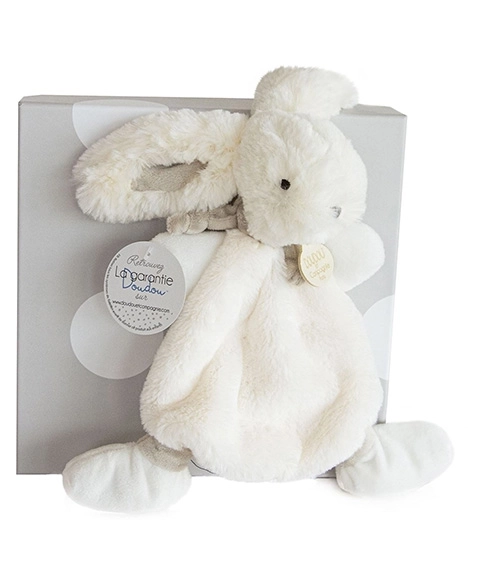 Doudou Pluszowy króliczek kremowy 26 cm