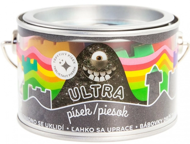 Ultra piasek z brokatem 200g - czarny