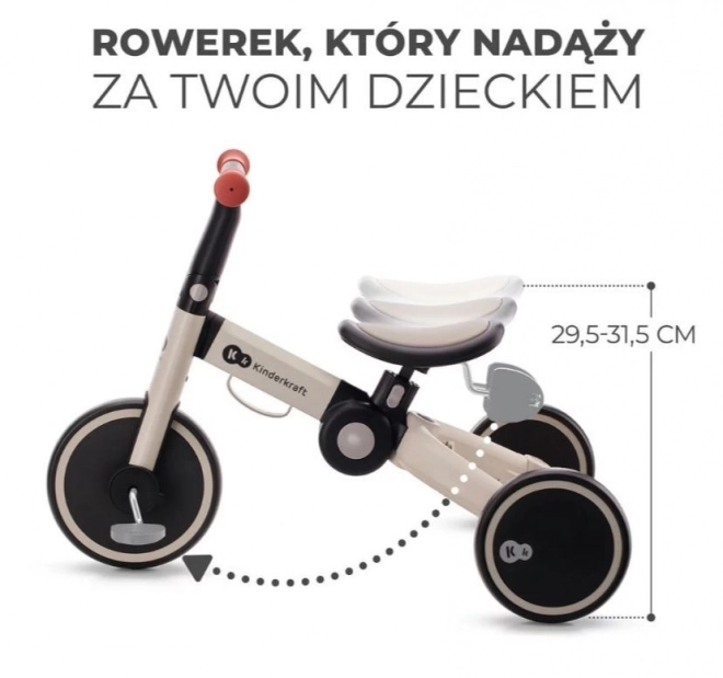 Trójkołowiec 4TRIKE SREBRNY SZARY