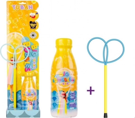 Zestaw mini obręcz Motylek z 400 ml roztworu do baniek mydlanych