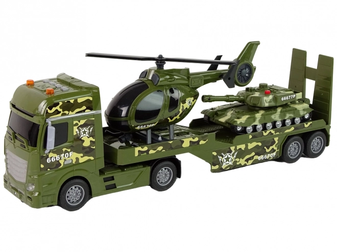 Wojskowy zestaw budowlany Czołg Faction Helikopter Napędowy Ciężarówka