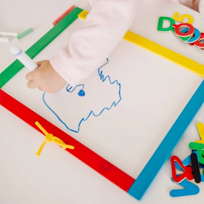 Magnetyczna i suchościeralna tablica dla dzieci