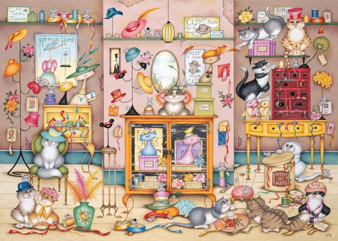 GIBSONS Puzzle Kapelusze od Hetty 500 elementów