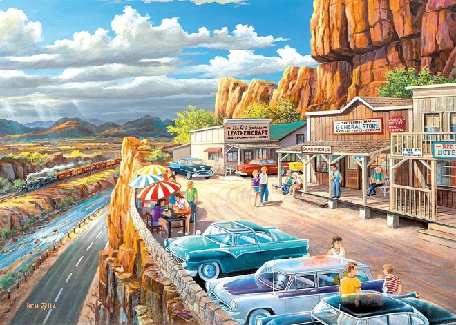RAVENSBURGER Puzzle Przystanek widokowy XXL 500 elementów