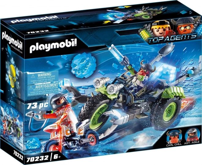 Playmobil Top Agents Trójkołowiec Arktycznych Rebeliantów