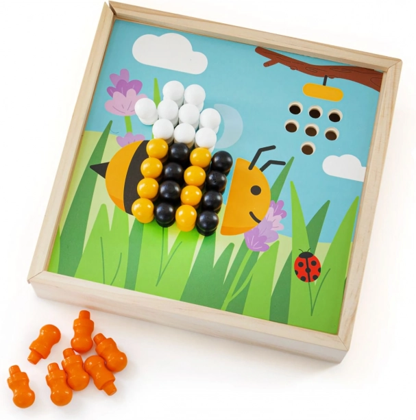 Bigjigs Toys drewniana mozaika Ogródek
