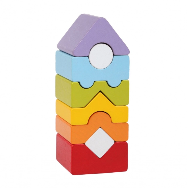 CUBIKA 15009 Wieża XII - drewniana układanka 8 części