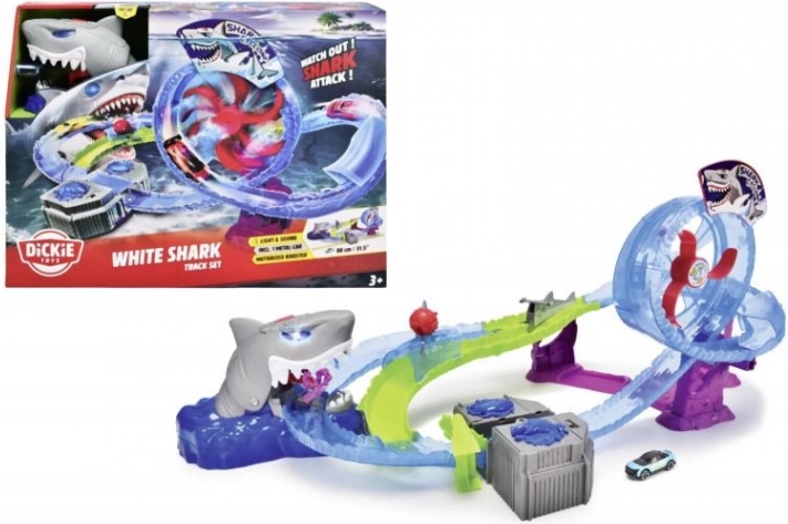 Autodroga White Shark z pętlą i efektami świetlnymi
