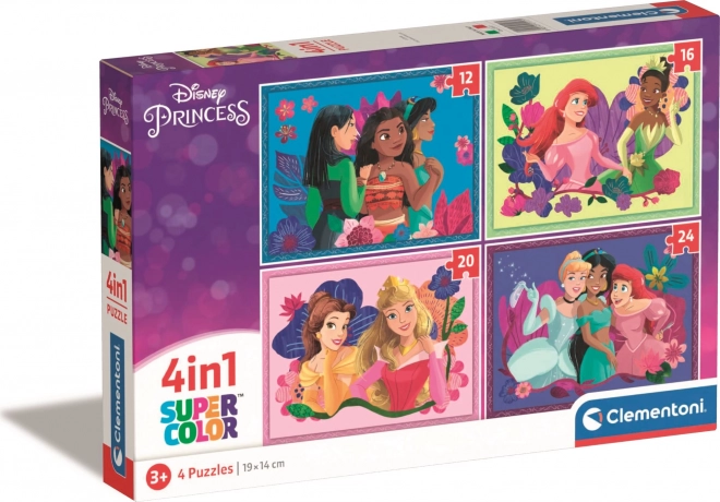 Clementoni puzzle Księżniczki Disneya 4 w 1