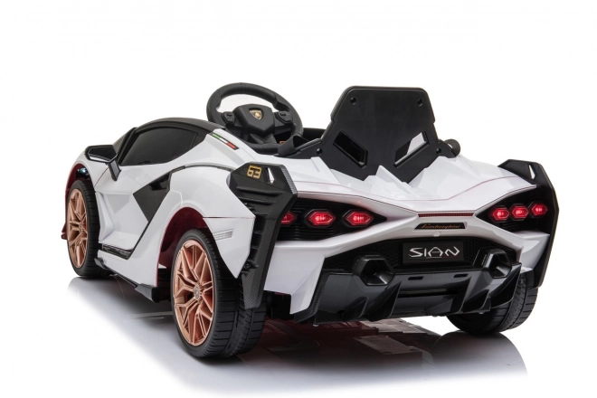 Lamborghini SIAN samochód dla dzieci na baterię z pilotem – Bílé