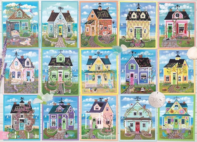 Puzzle Domki nad Morzem COBBLE HILL 1000 Elementów