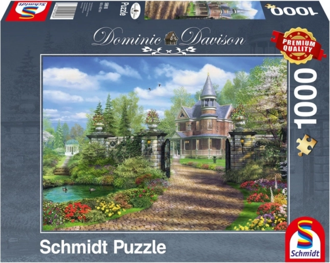 Puzzle Sielskie wiejskie zabudowania 1000 elementów SCHMIDT