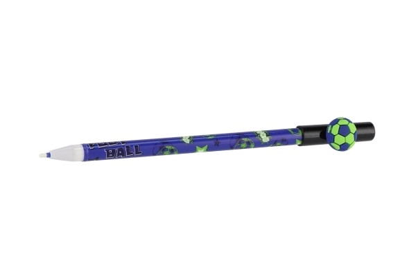 Gumowe pióro/piłka gumowa do piłki nożnej 16 cm plast 6 kolorów 36 sztuk w pudełku