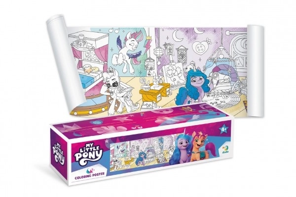 Plakat do kolorowania My Little Pony