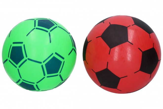 Piłka gumowa niepompowana - futbol 22 cm