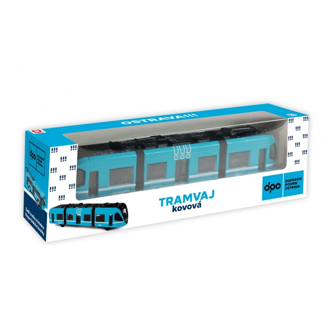 Metalowy nowoczesny tramwaj DPO Ostrava 23 cm