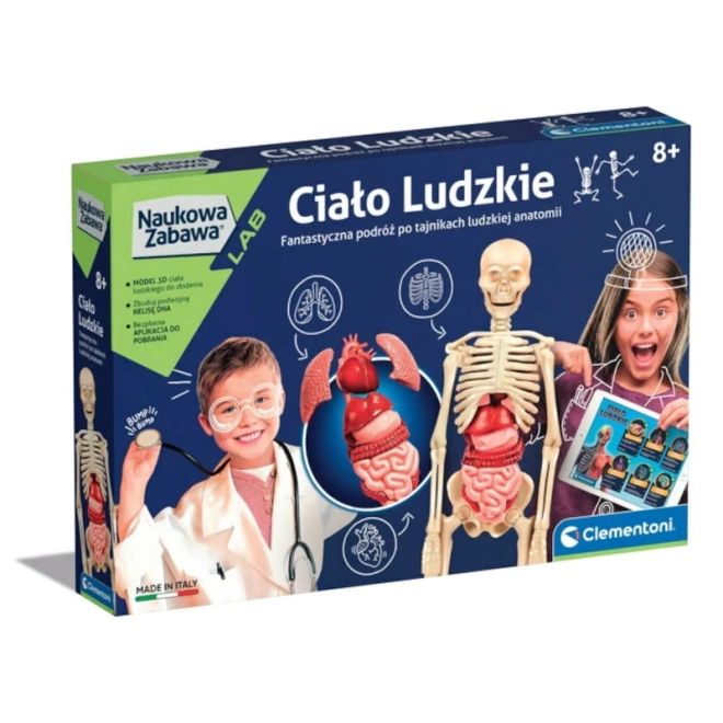 Naukowa zabawa ciało człowieka Clementoni