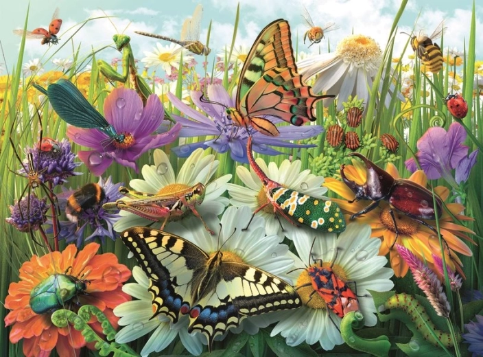 Ravensburger puzzle Cudowny świat owadów XXL 100 elementów