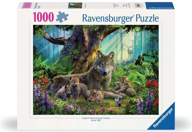 Puzzle Wilki w lesie 1000 elementów