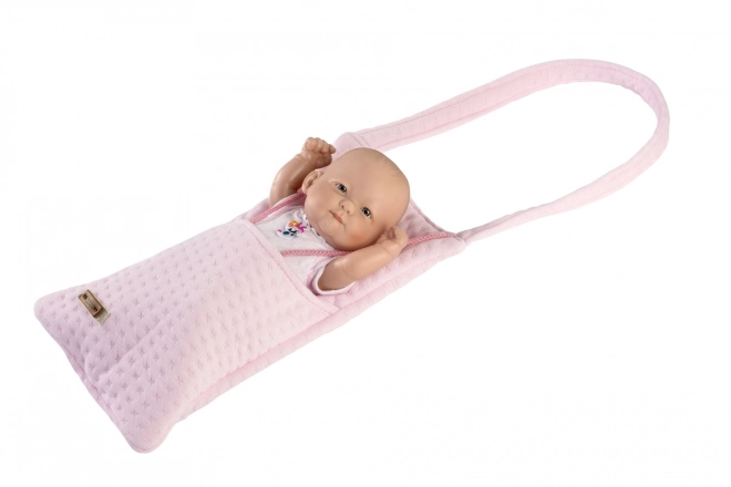 Guca 946 NOWO NARODZONA DZIEWCZYNKA - realistyczna lalka noworodka z całkowicie winylowym ciałem - 25 cm